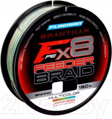 Изображение товара Леска плетеная Flagman Fishing Grantham Sinking Feeder Braid X8 150м 0.16мм 9.0кг / GRSFBM016