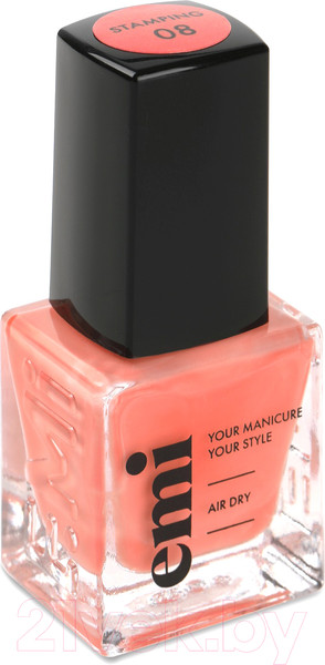 Изображение товара Лак для ногтей E.Mi Для стемпинга №8 Персиковый (6мл)
