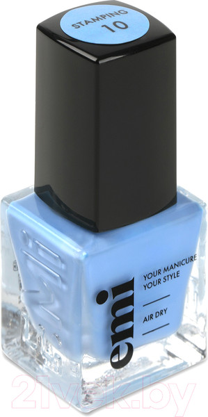 Изображение товара Лак для ногтей E.Mi Для стемпинга №10 Голубой (6мл)