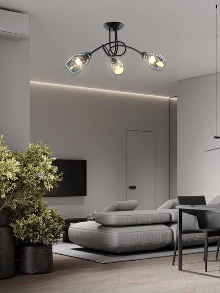 Изображение товара Люстра Aitin-Pro НПБ 02-3x60-102 / S5126/3 (черный)