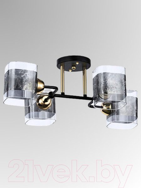 Изображение товара Люстра Aitin-Pro НПБ 02-4x60-101 / 8035/4 (черный/золото)