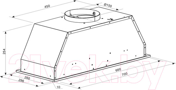 Изображение товара Вытяжка скрытая Zigmund & Shtain K 016.7 S