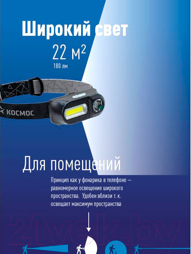 Изображение товара Фонарь Космос KocH3WDLith