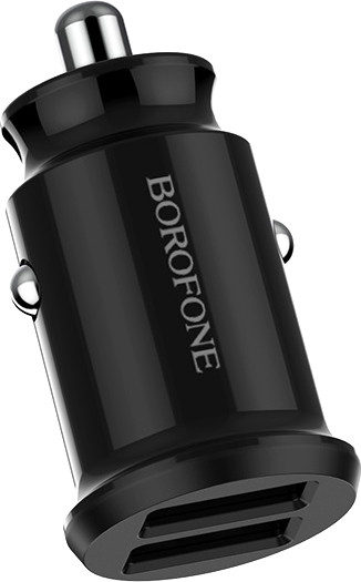 Изображение товара Адаптер питания автомобильный Borofone BZ8 2USB (черный)