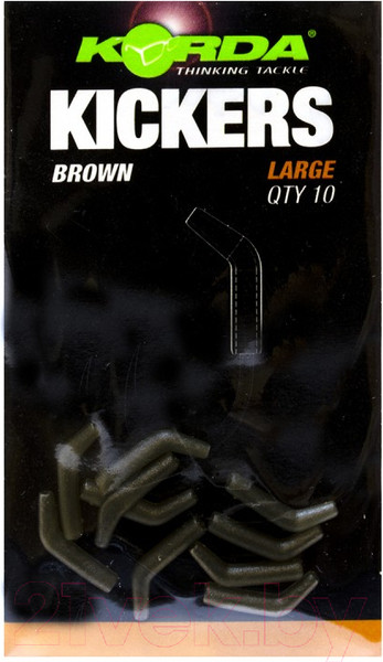 Изображение товара Лентяйка для крючков Korda Kickers Brown L №1-4 / KICK06