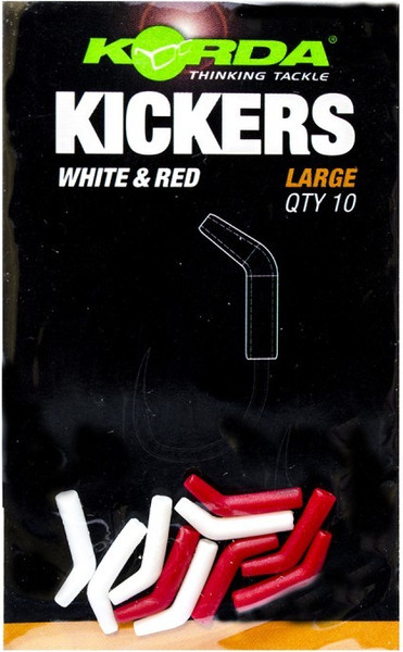 Изображение товара Лентяйка для крючков Korda Kickers Red/White Large №1-4 / KICK12