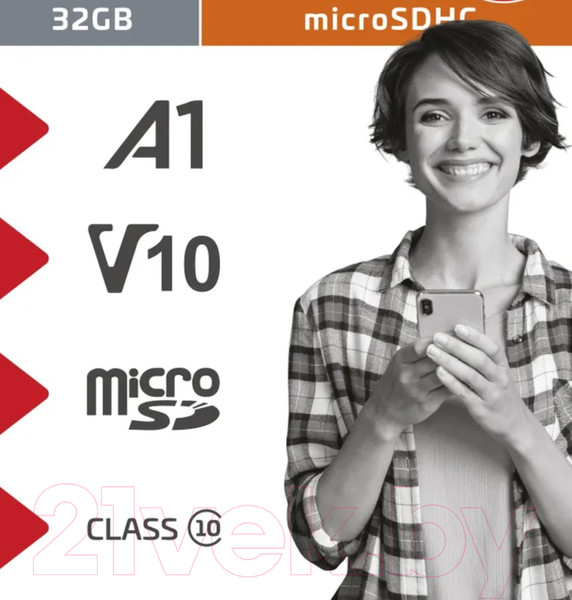 Изображение товара Карта памяти GoPower MicroSD 32GB Class10 / 00-00025675 (с адаптером)