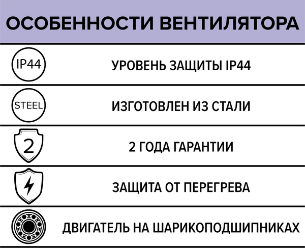 Изображение товара Вентилятор радиальный ERA Pro Buran 260 2K M R