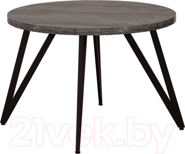 Изображение товара Обеденный стол Millwood Женева 2 Л D110 (сосна пасадена/металл черный)