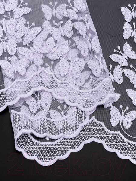 Изображение товара Гардина Amore Mio Вышивка Classic 6PL Babochka-w 300x270 / 92892 (белый)