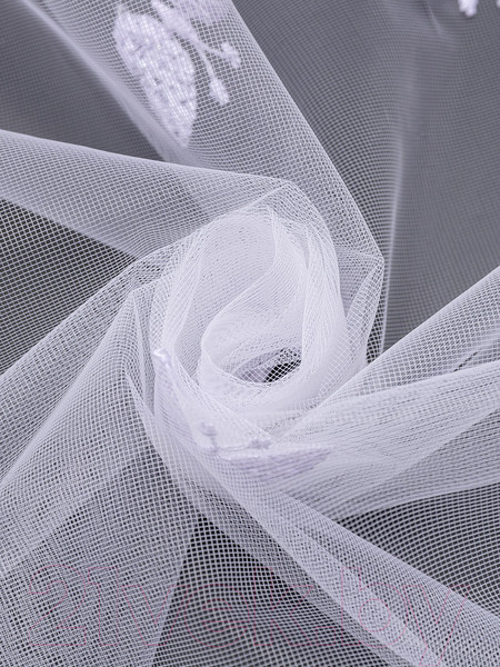 Изображение товара Гардина Amore Mio Вышивка Classic 6PL Babochka-w 300x270 / 92892 (белый)