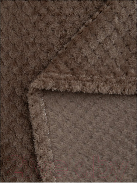 Изображение товара Плед TexRepublic Deco Ромбики Фланель 200x220 / 93409 (коричневый)