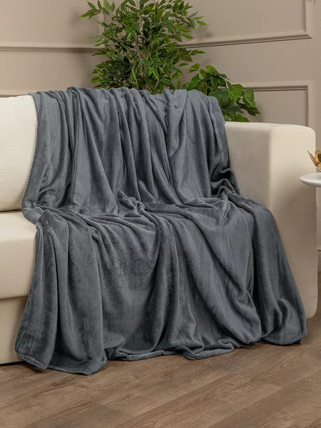 Изображение товара Плед TexRepublic Absolute Однотонный Фланель 150x200 / 95267 (серый)