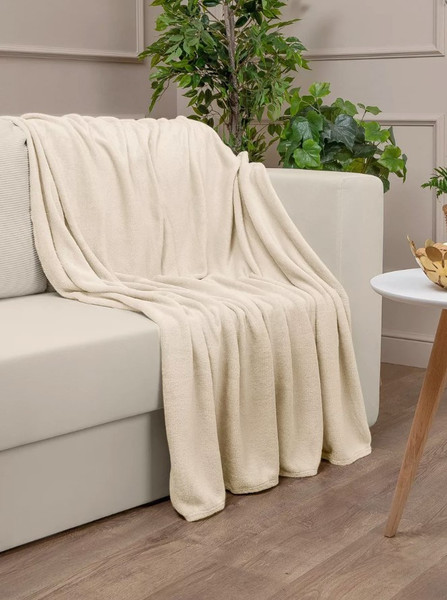 Изображение товара Плед TexRepublic Absolute Однотонный Фланель 150x200 / 95268 (молочный)