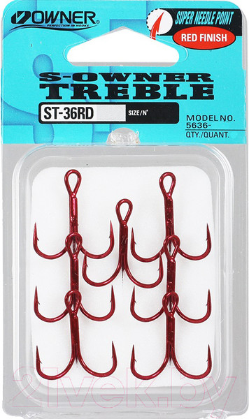 Изображение товара Набор крючков рыболовных Owner ST-36RD №16 / 5636-943 (8шт)