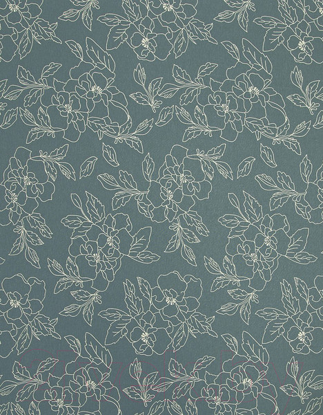 Изображение товара Пододеяльник АртПостель Цветы зеленые на молнии 261 (145x215)