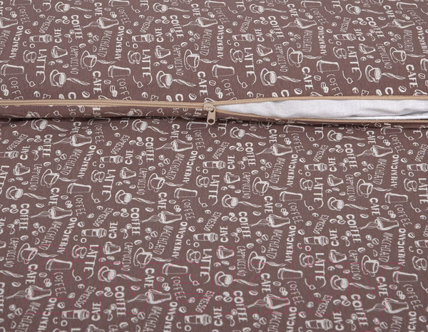 Изображение товара Пододеяльник АртПостель Эспрессо темный на молнии 261 (145x215)