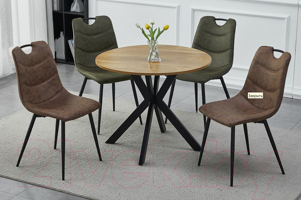 Изображение товара Обеденный стол Signal Talia II (дуб/черный FI90)