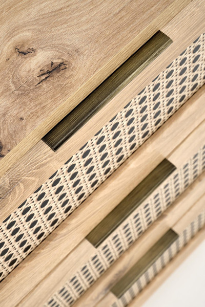 Изображение товара Комод Halmar Borneo KM-2 (дуб артизан/черный)