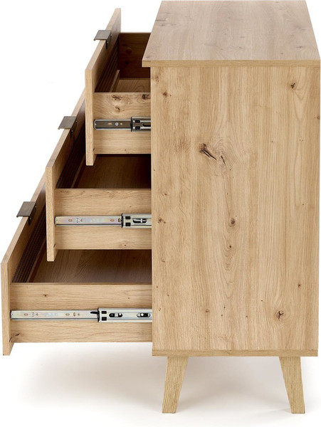 Изображение товара Комод Halmar Borneo KM-2 (дуб артизан/черный)