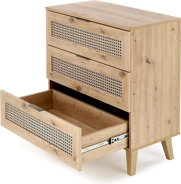 Изображение товара Комод Halmar Borneo KM-2 (дуб артизан/черный)