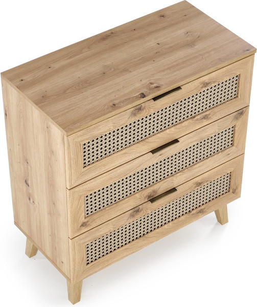 Изображение товара Комод Halmar Borneo KM-2 (дуб артизан/черный)