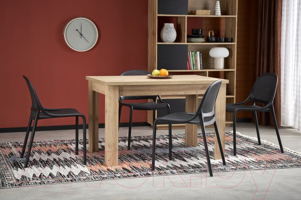 Изображение товара Обеденный стол Halmar Bagio 120-160x80x77 (дуб артизан/дуб артизан)