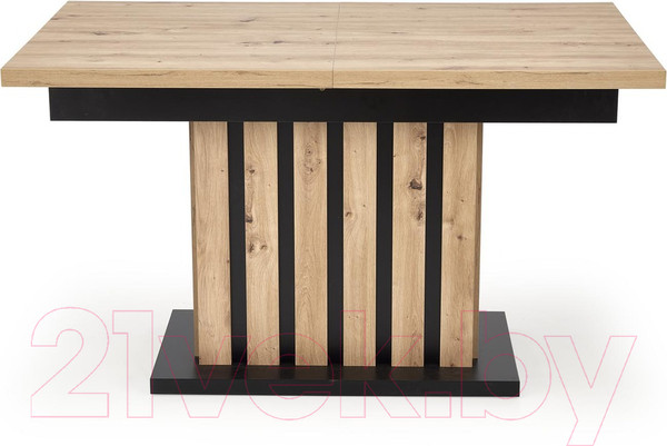 Изображение товара Обеденный стол Halmar Lamello 160-210x90 (дуб артизан/черный)