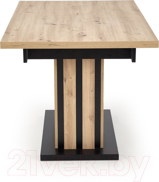 Изображение товара Обеденный стол Halmar Lamello 160-210x90 (дуб артизан/черный)