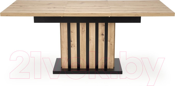 Изображение товара Обеденный стол Halmar Lamello 160-210x90 (дуб артизан/черный)
