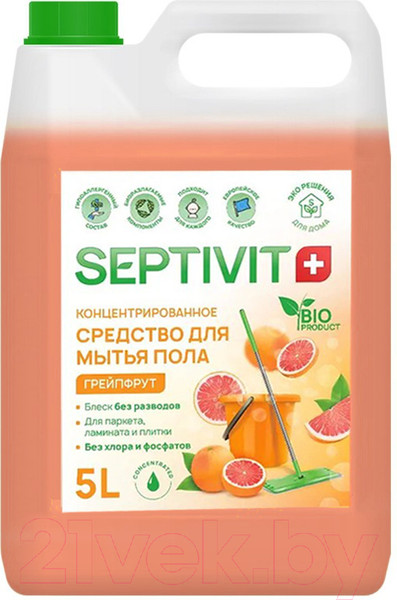 Изображение товара Чистящее средство для пола Septivit Грейпфрут (5л)