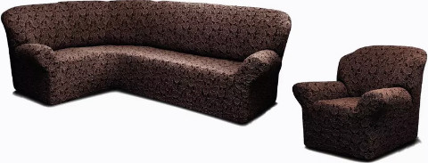 Изображение товара Комплект чехлов Mio Tesoro КПО-1 жаккард Люкс 10018/1444