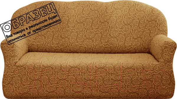 Изображение товара Чехол на 2-х местный диван Mio Tesoro ПО-9 жаккард Люкс 10034/543 (бежевый)