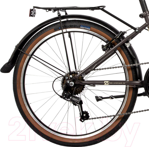 Изображение товара Велосипед Novatrack 24 Aurora 24FAURORA6S.BN4 (коричневый)
