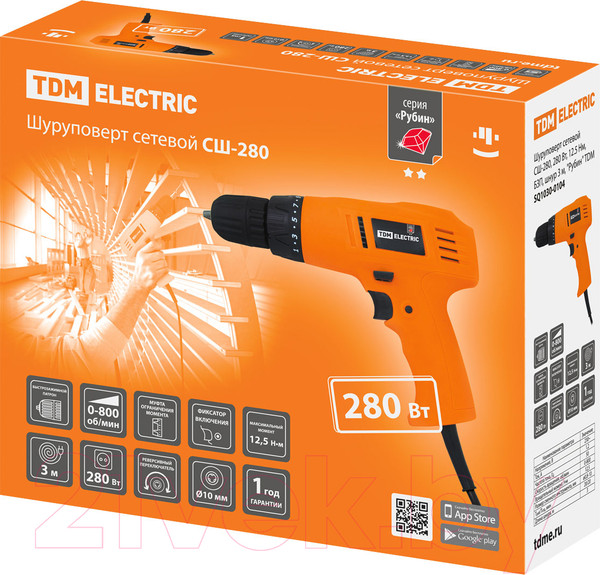 Изображение товара Дрель-шуруповерт TDM SQ1030-0104