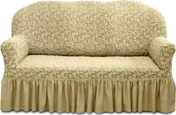 Изображение товара Чехол на 3-х местный диван Mio Tesoro ПО-1 жаккард Люкс 1858/543 (бежевый)