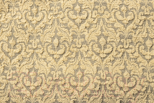 Изображение товара Чехол на угловой диван Mio Tesoro С оттоманкой ПО-3 жаккард Люкс 10044/543 (бежевый, левый)