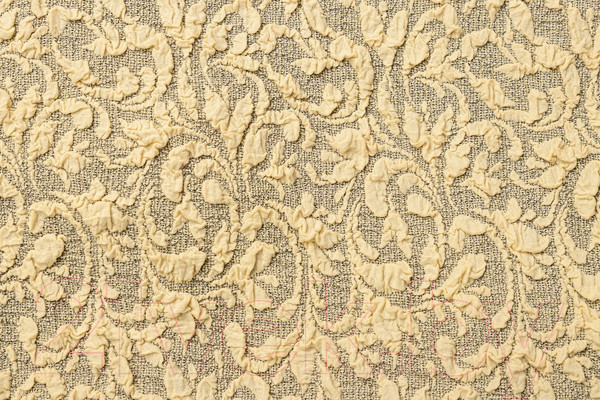 Изображение товара Чехол на угловой диван Mio Tesoro С оттоманкой ПО-3 жаккард Люкс 10034/543 (бежевый, левый)