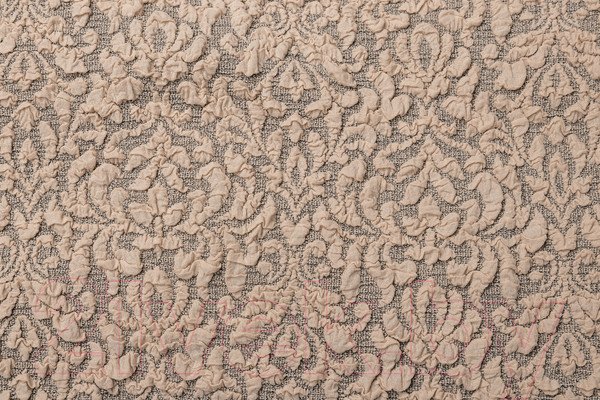 Изображение товара Чехол на угловой диван Mio Tesoro С оттоманкой ПО-3 жаккард Люкс1858/1446 (капучино, левый)