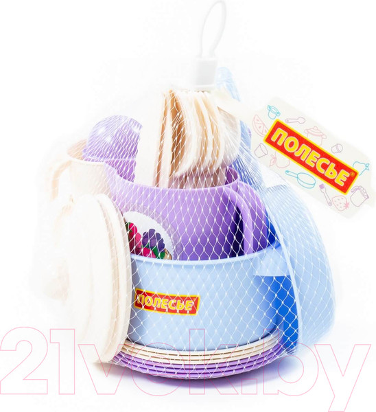 Изображение товара Набор игрушечной посуды Полесье Настенька на 6 персон / 79954 (38эл)