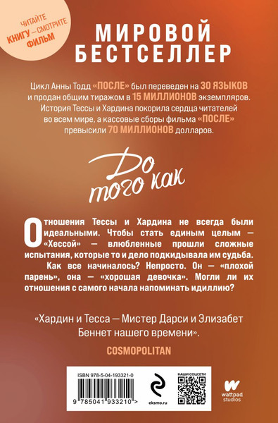 Изображение товара Книга Эксмо До того как, мягкая обложка (Тодд Анна)