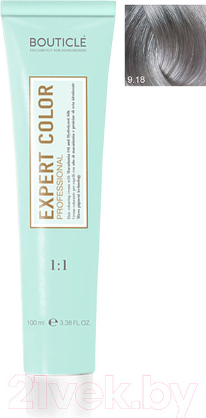 Изображение товара Крем-краска для волос Bouticle Expert Color 9/18 (100мл, блондин пепельно-жемчужный)