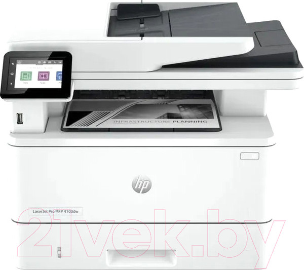 Изображение товара МФУ HP LaserJet Pro MFP 4103dw (2Z627A)