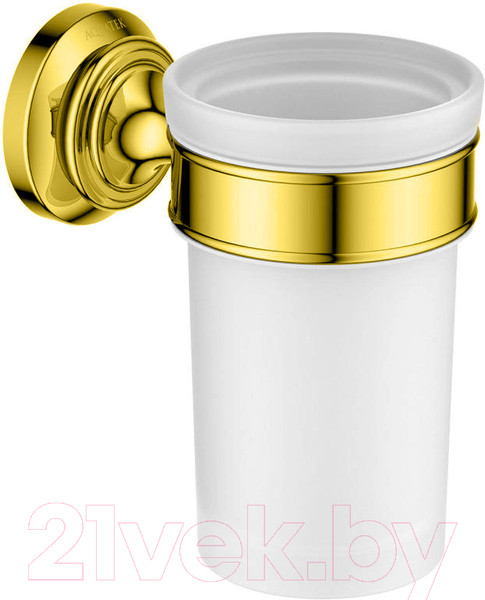 Изображение товара Стакан для зубной щетки и пасты Aquatek Классик AQ4527PG (золото)