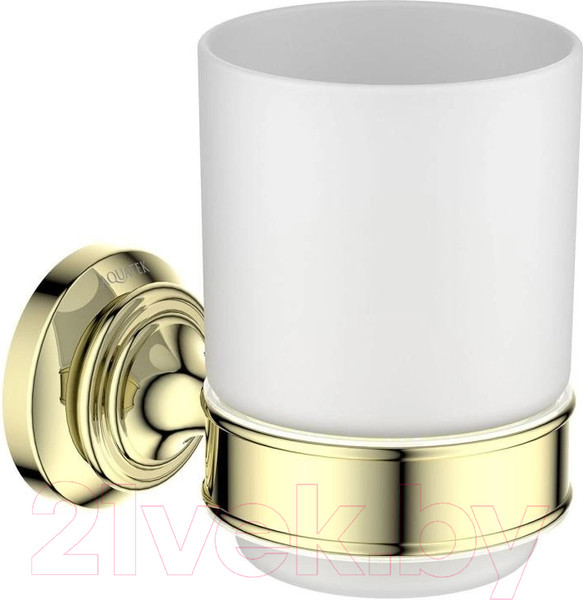 Изображение товара Стакан для зубной щетки и пасты Aquatek Классик AQ4504PG (золото)