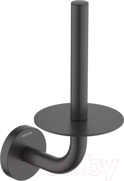 Изображение товара Держатель для туалетной бумаги Aquatek Оберон AQ4207MB (черный матовый)