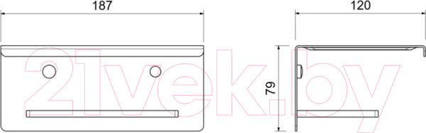 Изображение товара Держатель для туалетной бумаги Aquatek Либра AQ4309CR