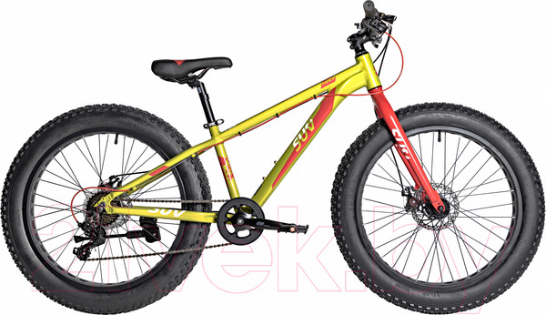 Изображение товара Детский велосипед Novatrack 24 Fatbike 24AHD.SUV.13GN4 (зеленый)