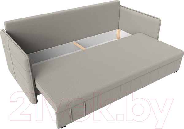 Изображение товара Диван Лига Диванов Слим / 121142 (рогожка Амур бежевый)