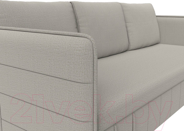 Изображение товара Диван Лига Диванов Слим / 121142 (рогожка Амур бежевый)